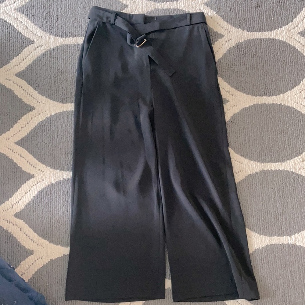 Black flare dress pants